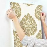 KT2141 Teardrop Damask Wallpaper