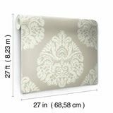 KT2142 Teardrop Damask Wallpaper