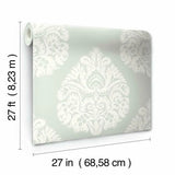 KT2145 Teardrop Damask Wallpaper 