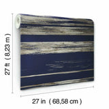 KT2154 Horizontal Dry Brush Wallpaper