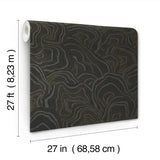 KT2162 Ronald Redding Geodes Black Wallpaper