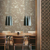 KT2172 Bird Blossom Chinoserie Glint Wallpaper 