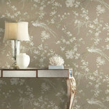 KT2172 Bird Blossom Chinoserie Glint Wallpaper 