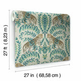 KT2206 Jungle Leopard Taupe Wallpaper