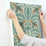 KT2206 Jungle Leopard Taupe Wallpaper