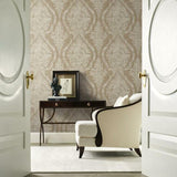 KT2217 Charleston Damask Bronze Wallpaper 