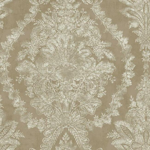 KT2217 Charleston Damask Bronze Wallpaper 