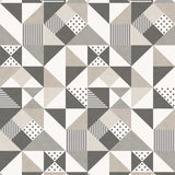 KTM1220 Lozenge Geometric Hammered Steel Pavestone Wallpaper