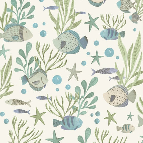 LD3309 Photographic All-over Print Green Wallpaper