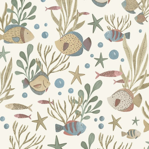 LD3320 Photographic All-over Print Multi-colored Wallpaper
