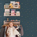 LD3615 Geometric All-over Blue Wallpaper