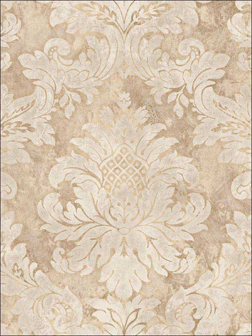 LD80907 Hampstead Damask Wallpaper