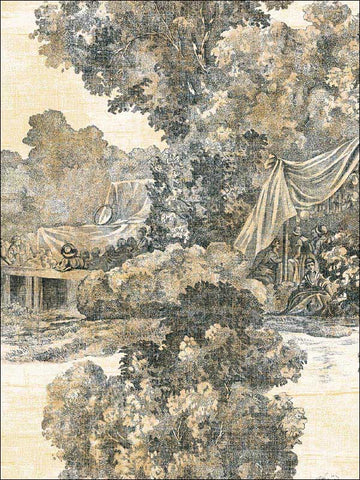 LD81300 Lenox Hill Scenic Wallpaper