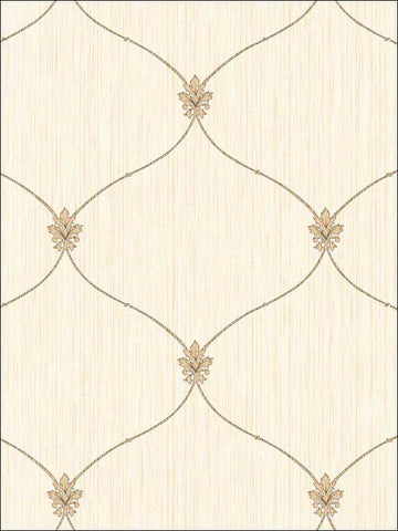 LD81400 Lenox Hill Ogee Wallpaper