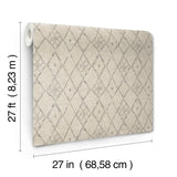 LM5311 Souk Diamonds Taupe Wallpaper