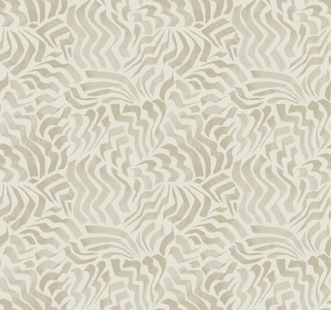 LM5322 Zora Wave Taupe Wallpaper