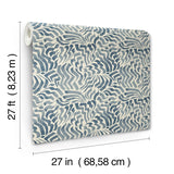 LM5323 Zora Wave Denim Wallpaper