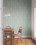 LM5341 Rousseau Paperweave Sage Wallpaper