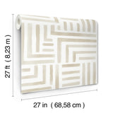 LM5362 Painterly Labyrinth Light Neutral Wallpaper