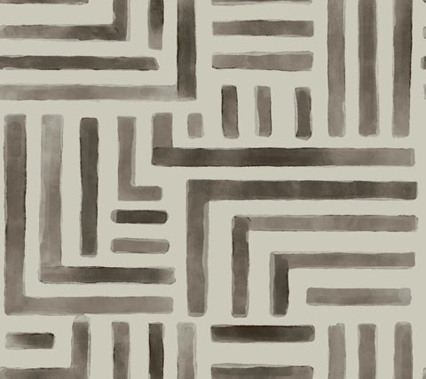 LM5363 Painterly Labyrinth Warm Neutral Wallpaper