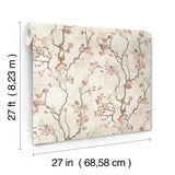 LM5413 Avril Chinoiserie Coral Wallpaper
