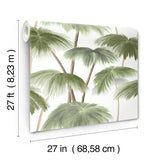LM5431 Plein Air Palms Green Wallpaper