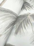 LM5432 Plein Air Palms Black and White Wallpaper