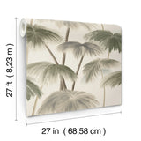 LM5433 Plein Air Palms Vintage Wallpaper