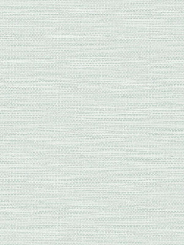  LN10904 Faux Linen Weave Sea Glass Wallpaper