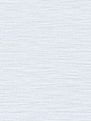 LN10912 Faux Linen Weave Look Blue Frost Wallpaper