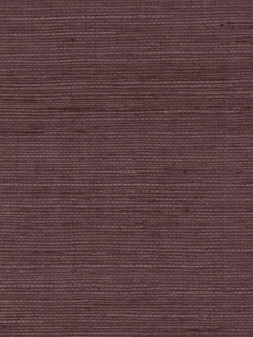 LN11811 Sisal Grasscloth Deep Plum Wallpaper