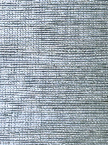 LN11827 Sisal Grasscloth Metallic Frost Wallpaper