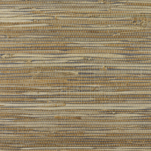 LN11829 Hemp Skin Tightweave Honey Brown Charcoal Wallpaper 