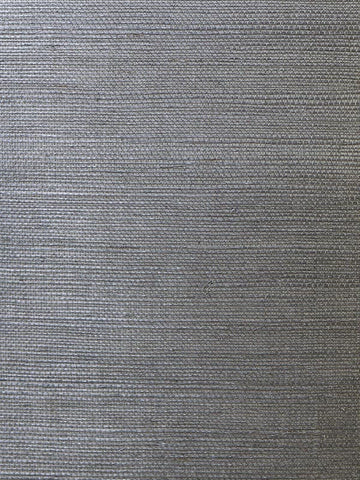 LN11845 Sisal Grasscloth Graphite Wallpaper