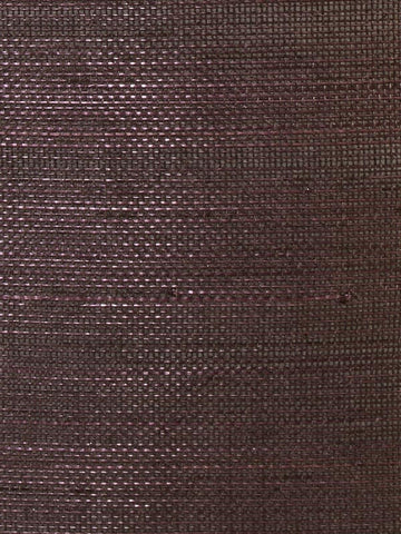 LN11851 Abaca Grasscloth Deep Plum Wallpaper