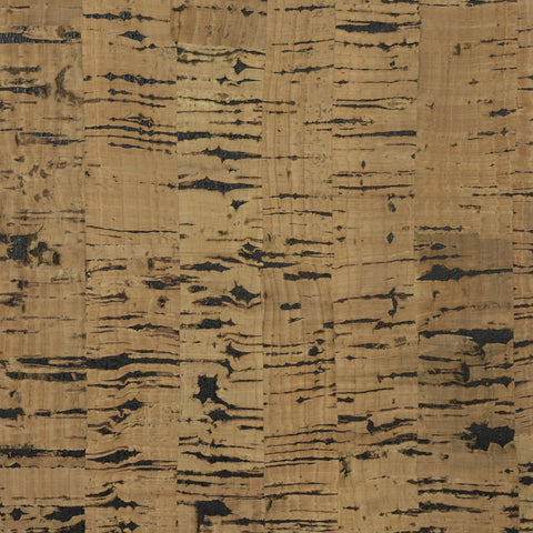 LN11853 Cork Honey Brown Jet Black Wallpaper