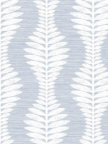 LN40512 Leaf Ogee Blue Wallpaper