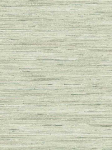 LN41104 Seabrook Stria Green Textured Wallpaper