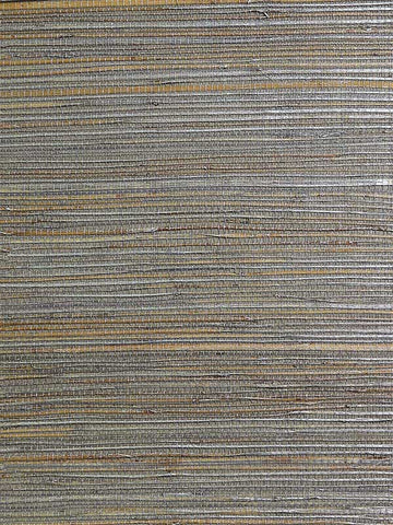 LN50089 Grasscloth Multi Silver Wallpaper