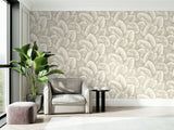 LS60305 Lush Leaf Taupe Wallpaper