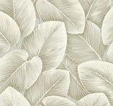LS60305 Lush Leaf Taupe Wallpaper