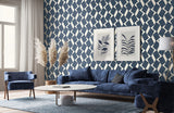 LS61502 Bespoke Linen Space Blue Wallpaper