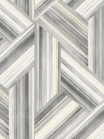  LW50108 Geo Inlay Cove Gray Carrara Wallpaper