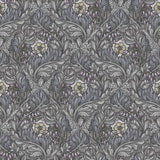 Lb25100 Floral Victorian Pattern with Stylized Leaves and Bellflowers Wallpaper