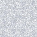 Lb25101 Floral Victorian Pattern with Stylized Leaves and Bellflowers Wallpapeк