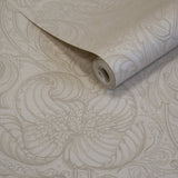 Lb25112 Vintage Floral Line Art Pattern Leaves Wallpaper