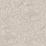 Lb25112 Vintage Floral Line Art Pattern Leaves Wallpaper