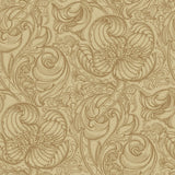 Lb25113 Vintage Floral Line Art Pattern Leaves Wallpaper