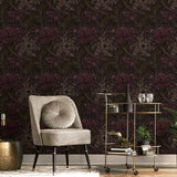 Lb25146 Luxury Baroque Floral Botanical Wallpaper 