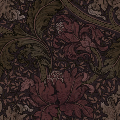 Lb25146 Luxury Baroque Floral Botanical Wallpaper 